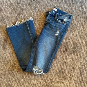 Altar'd State Frayed Hem Boot Cut Jeans